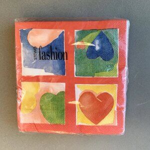 Bundle Sale / 3 for $15 - Vintage Heart Napkins - 20 Count